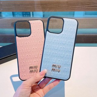 n-grade recommended Miu Miu Matelasse leather iPhone 14 Pro/14 case myc43415