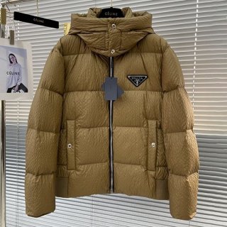 Very popular! Prada Men's Logo Hooded Down Jacket Replica puz07714