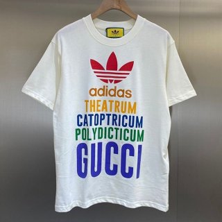 ★Safe shipping with tracking Adidas Gucci fake cotton jersey T-shirt short sleeve gux61533