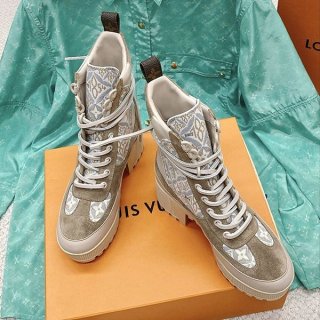 Rare Louis Vuitton Platform Desert 1854 Boots Replica 1AAIWN