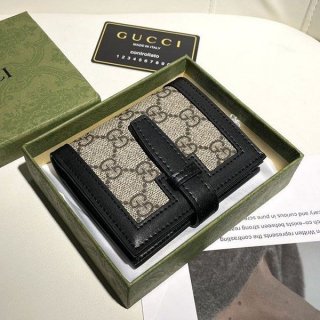 Eye-catching color Gucci GG quilted folding wallet copy gul14964
