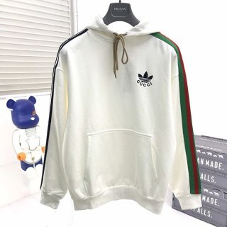 Cute Gucci x Adidas Replica Trefoil Gucci Cotton Hoodie gur94082