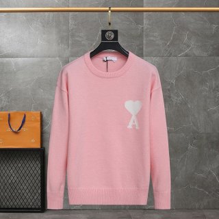 Ami Paris AMI DE COEUR Crew Neck Sweater Copy ★ Super Popular ☆ ami86233