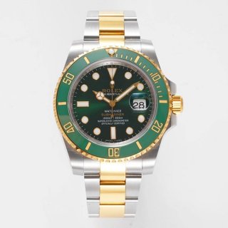 [Overseas exclusive] Rolex Submariner replica ★ Date automatic winding 18K yellow gold / men's / green 116613LB