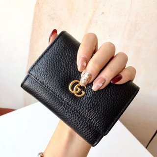 Hard to find Gucci GG Marmont replica leather tri-fold wallet guq78226