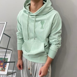 Very popular! Ami Paris fake ☆ Ami de Coeu ☆ Heart logo ☆ Hoodie parka amh46942