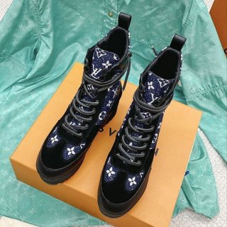 Secured Louis Vuitton Replica Platform Desert Boots vum99195