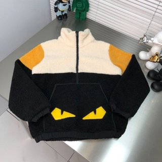 Free shipping Fendi replica black fabric sweatshirt feu93536