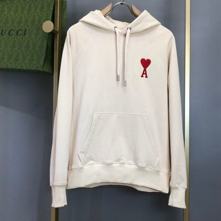Ami Paris Replica AMI DE COEUR Organic Cotton Hoodie aml27425