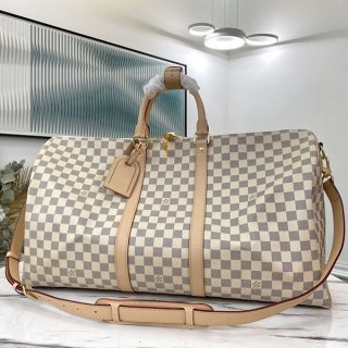 Popular Louis Vuitton Boston Bag Replica Damier Keepall Bandouliere N41429 Tote Bag