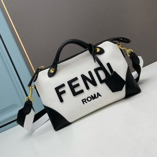Rare color Fendi shoulder bag replica medium BY THE WAY canvas 2WAY fel10190