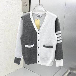 ★Popular in Japan! Thom Browne Replica Donegal Contrast 4-Bar Cardigan tox24011