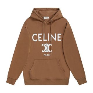 Rare Celine Replica Sweatshirt Loose Cotton Hood Logo Ceo62609
