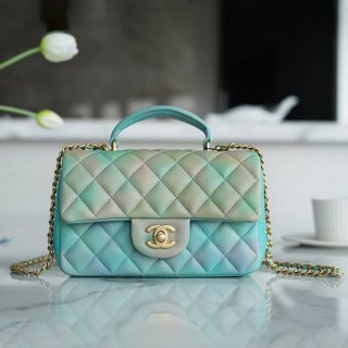 Cute Chanel replica, handle-attached matelassé flap shoulder bag, SHV45970