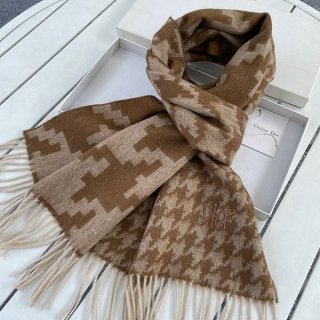 Dior Houndstooth Cashmere Scarf Replica dec98190
