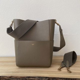 [Not available in Japan] Celine Sangle Bucket Taupe Replica 189593AH418TP