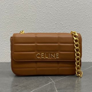 Celine Chain Shoulder Bag Replica Matelasse Monochrome 2 Colors 111273EPZ04LU