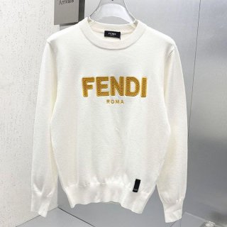 Popularity rising Fendi logo wool sweater fake fek86980