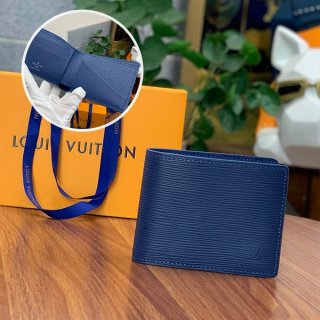 Lowest price challenge Louis Vuitton folding wallet replica Epi leather M61825