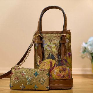 Cute Louis Vuitton Nano Basket Shoulder Bag Replica M81724