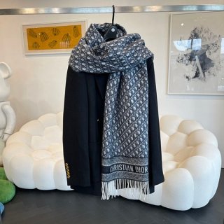 ★Sold out★ Dior Oblique Cashmere Scarf Fake 45x200 cm? dep95813
