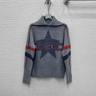 Rare color Dior ALPS star motif stand collar sweater fake 144S77AM134