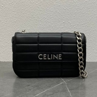 Super Hot Topic! Celine Chain Shoulder Bag Replica Matelasse Monochrome Cev28727
