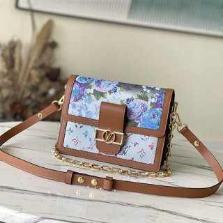 Love at first sight? Louis Vuitton Dauphine MM Shoulder Bag Replica Floral Pattern M21266