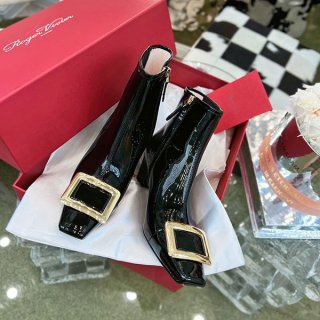 Roger Vivier Viv In The City Leather Ankle Boots Replica roo98970