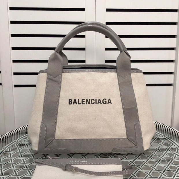 Balenciaga Navy Cabas Replica S Tote Beige x Grey bab91597