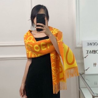 Loewe Replica Wool Logo Scarf loo32922