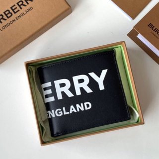 Burberry Logo Print Compact Bi-fold Wallet Replica Bau53116