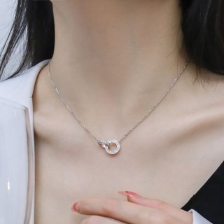 Rare color Cartier LOVE necklace copy white gold kab27926