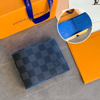 Rare color Louis Vuitton Portefeuille Slender replica folding wallet N64033