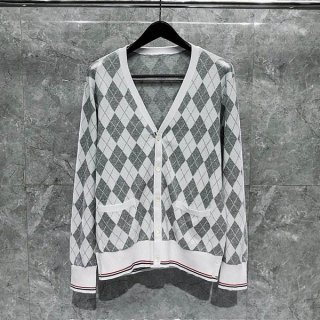 ☆Super popular☆Thom Browne replica classic V-neck cashmere cardigan toj15307