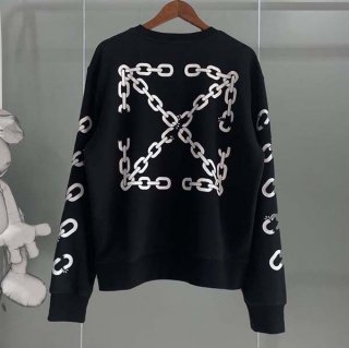 New sale off-white logo cotton sweatshirt fake ofq57598
