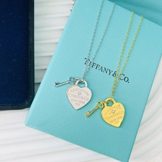Tiffany Replica Double Heart Pendant Diamond Tiq26973