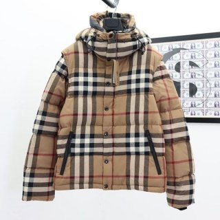 Very popular: Burberry Check Recycled Polyester Puffer Jacket Baw99328