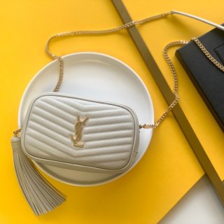 Very popular all over the world? Saint Laurent shoulder bag copy Lou Mini bag quilted grain leather 6125791GF026951