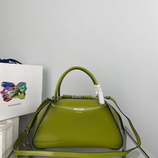 ☆Super popular☆Fake Prada Small Brushed Leather Handbag pud49365