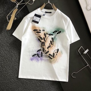 ☆Super popular☆Louis Vuitton graphic short sleeve T-shirt fake cotton vue49730
