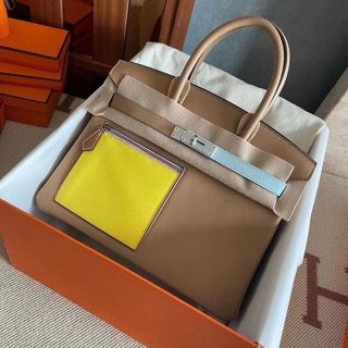 Hermes Birkin 25 Inner Stitching Colormatic Replica erv07958