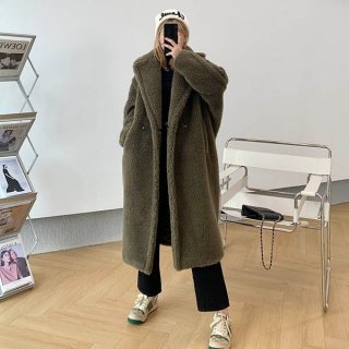 Max Mara Replica TEDDY Teddy Bear Icon Coat Military Green May04914