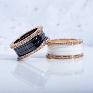 Bulgari Replica 18K Yellow Gold B.Zero One 4 Band Ring Buh56933