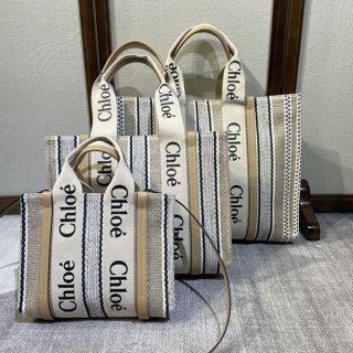Chloe Woody Nano Tote Nano Canvas Tote Bag Fake CHG85084