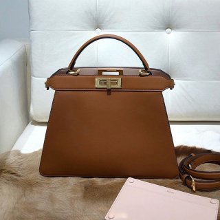No.1 Popular Fendi Peekaboo I See You Replica Medium Leather Bag fen96640