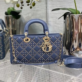 Free shipping Lady Dior LADY D-JOY bag replica Cannage lambskin dek14700