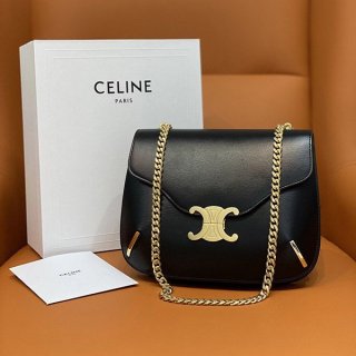 Celine Chain Busas Triomphe Replica Black 199273BF