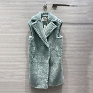 Very popular! Max Mara Teddy Bear Vest Replica Blue mah20202