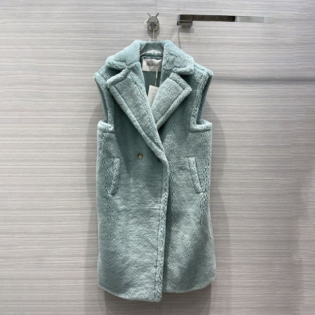 Very popular! Max Mara Teddy Bear Vest Replica Blue mah20202